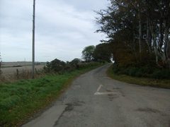 Minor road towards Callies - geograph.org.uk - 2101686 by JThomas . Used under a CC BY-SA 2.0 license.